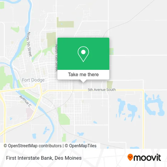 First Interstate Bank map