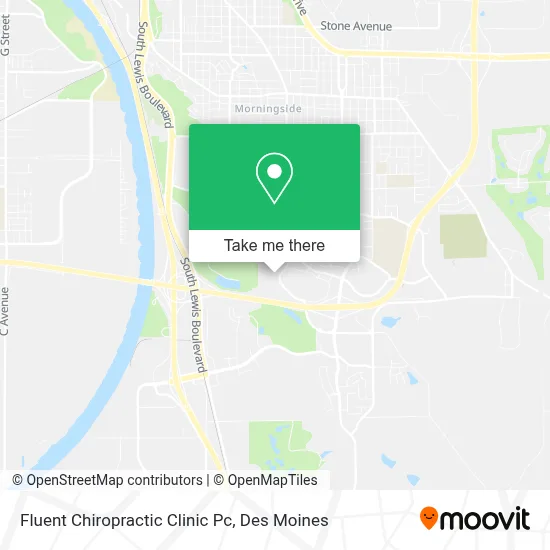 Fluent Chiropractic Clinic Pc map