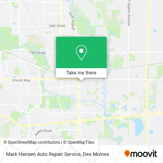 Mark Hansen Auto Repair Service map