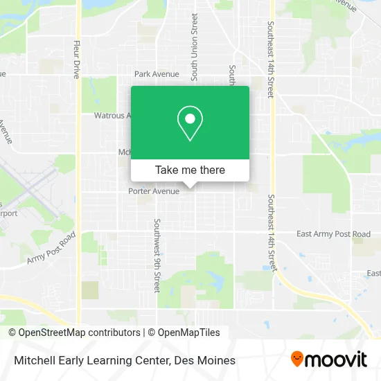 Mitchell Early Learning Center map