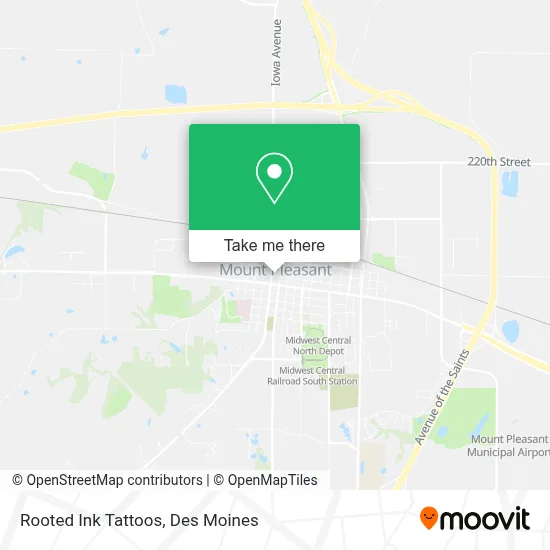 Rooted Ink Tattoos map