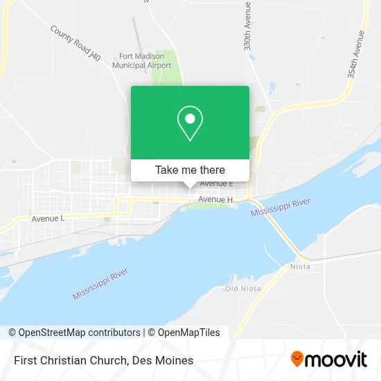 First Christian Church map
