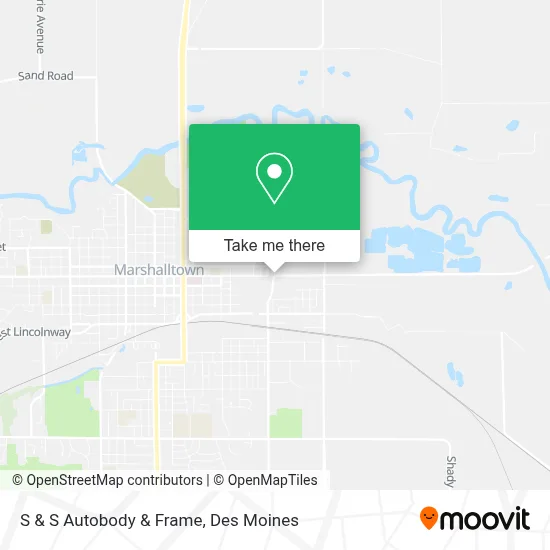 S & S Autobody & Frame map