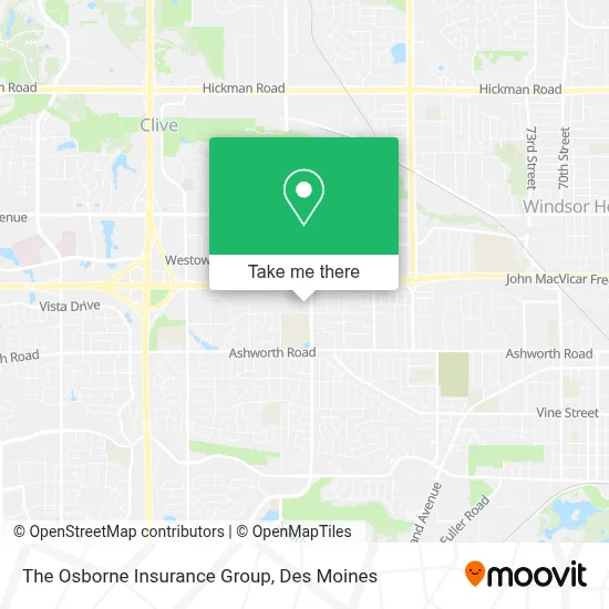 The Osborne Insurance Group map