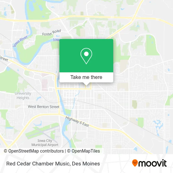 Red Cedar Chamber Music map