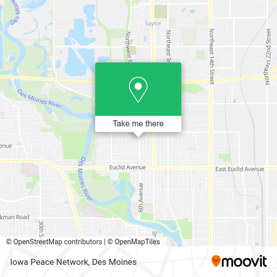 Iowa Peace Network map