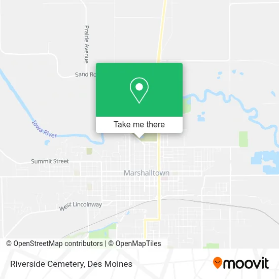 Riverside Cemetery map