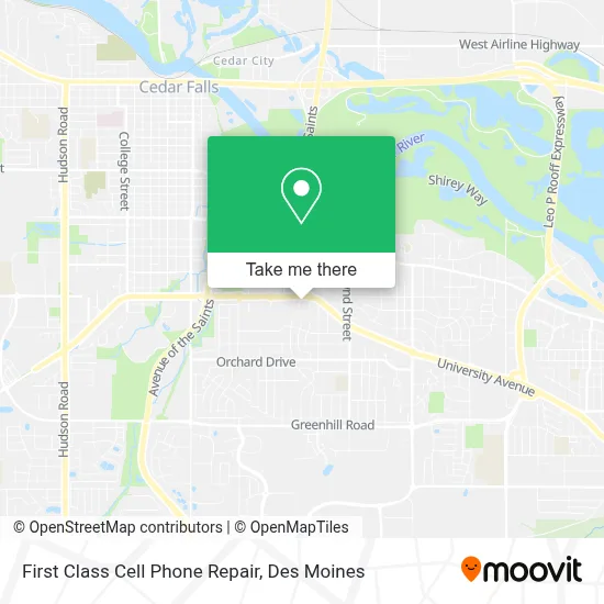 First Class Cell Phone Repair map