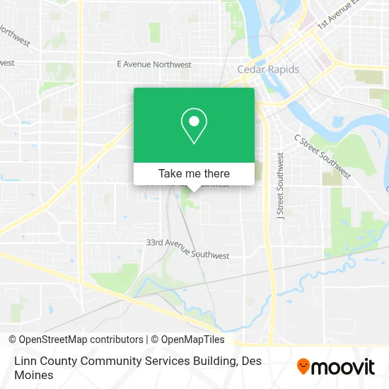 Linn County Community Services Building map