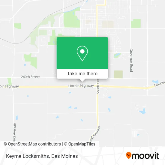 Keyme Locksmiths map