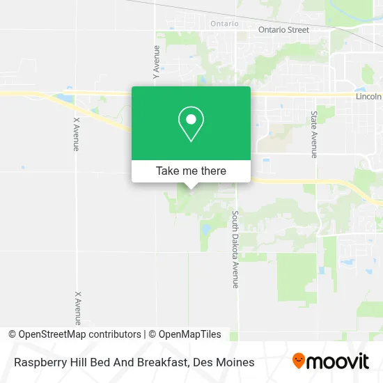 Raspberry Hill Bed And Breakfast map