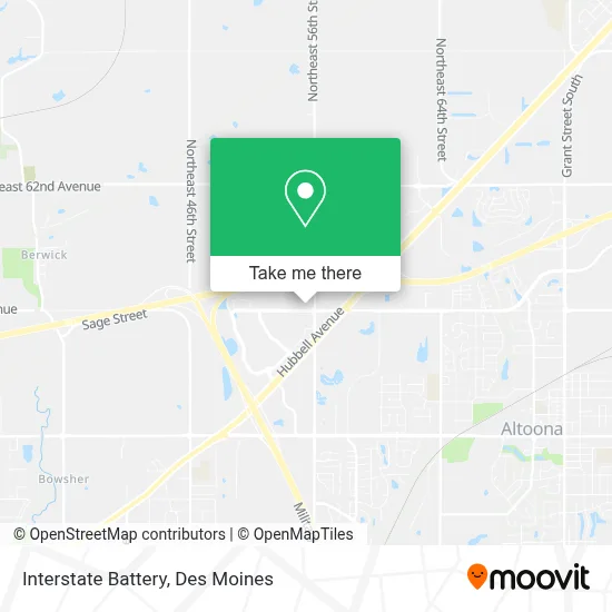 Interstate Battery map