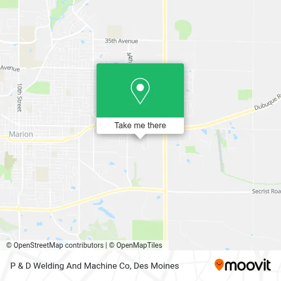 P & D Welding And Machine Co map