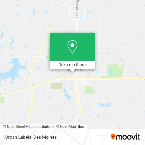 Urban Labels map