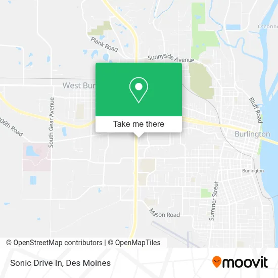 Sonic Drive In map