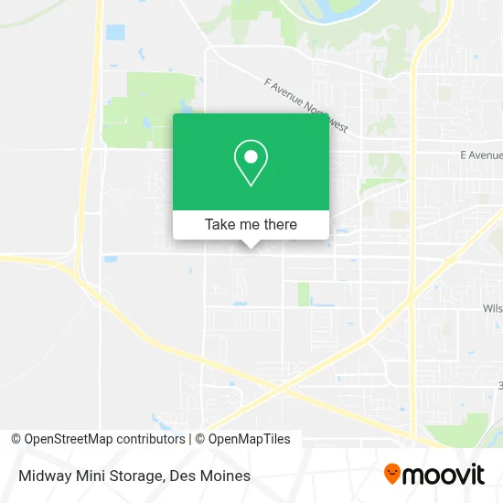 Midway Mini Storage map