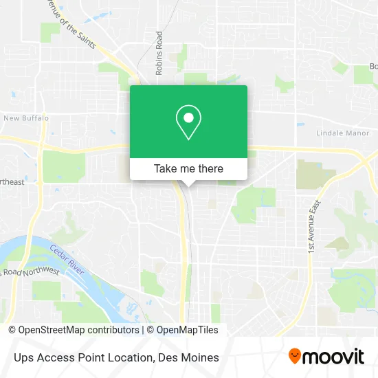 Ups Access Point Location map