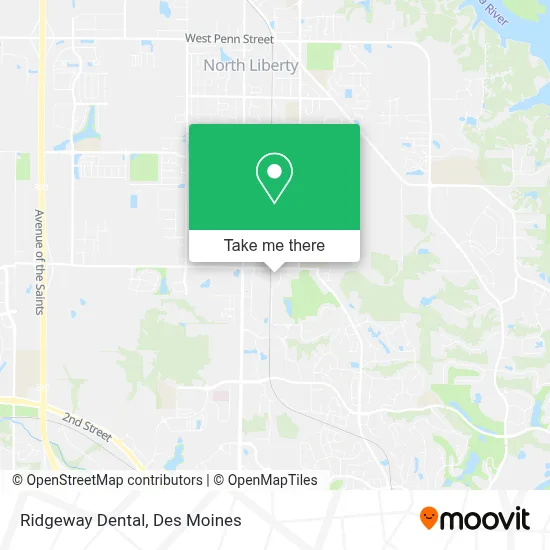 Ridgeway Dental map