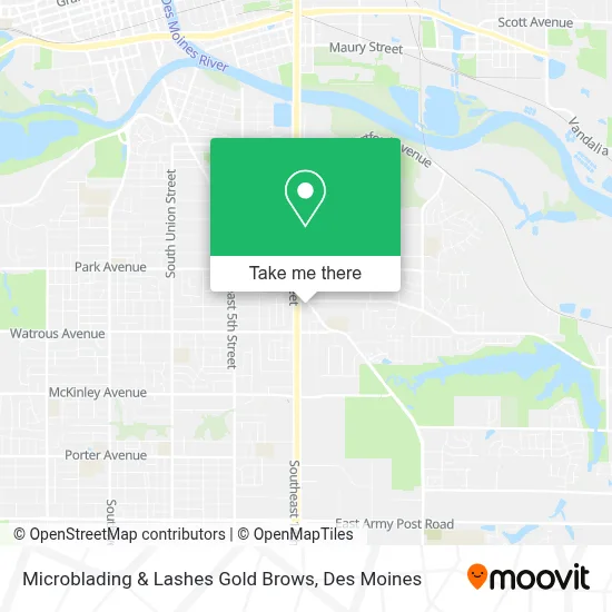 Microblading & Lashes Gold Brows map