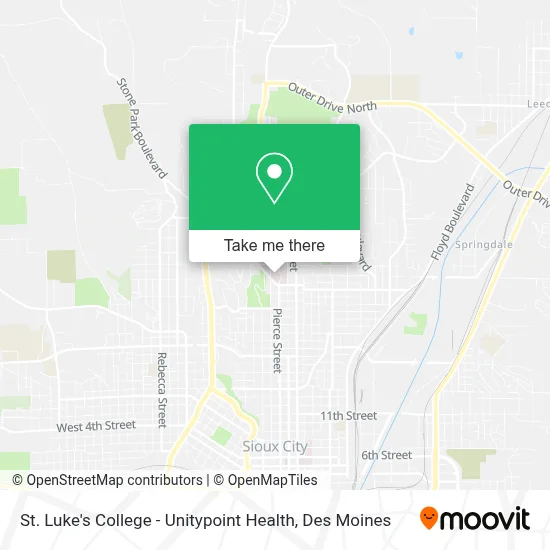 St. Luke's College - Unitypoint Health map