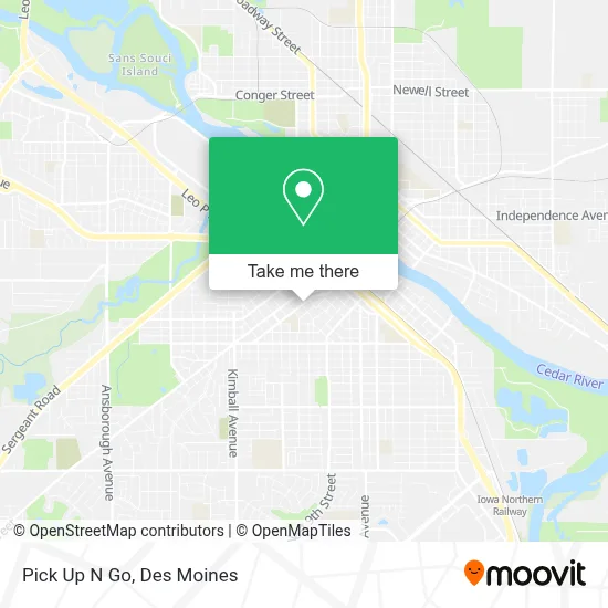 Pick Up N Go map