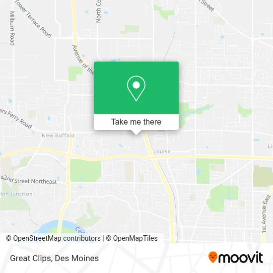 Great Clips map