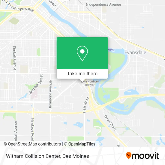 Witham Collision Center map