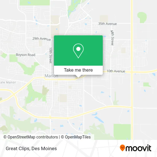 Great Clips map