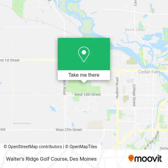 Walter's Ridge Golf Course map