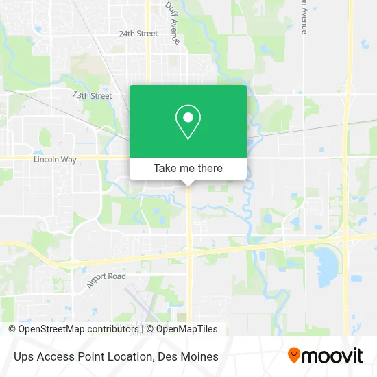 Ups Access Point Location map