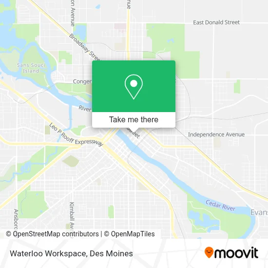 Waterloo Workspace map