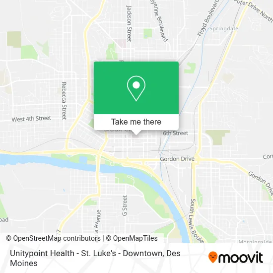 Unitypoint Health - St. Luke's - Downtown map