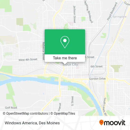 Windows America map