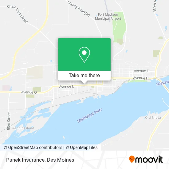Panek Insurance map