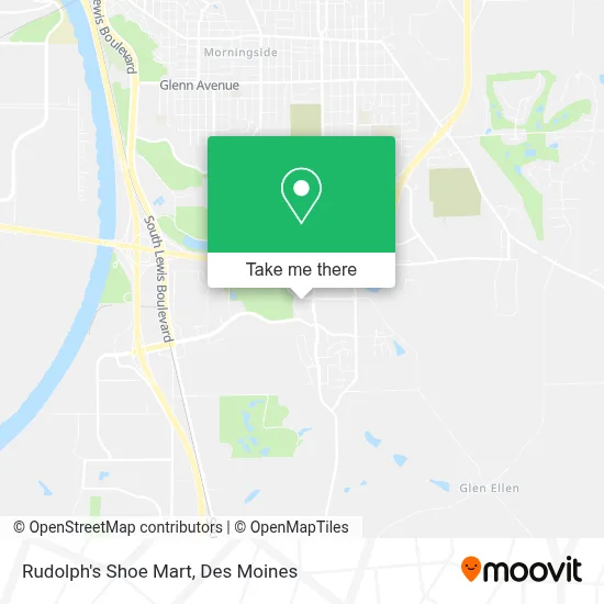 Rudolph's Shoe Mart map