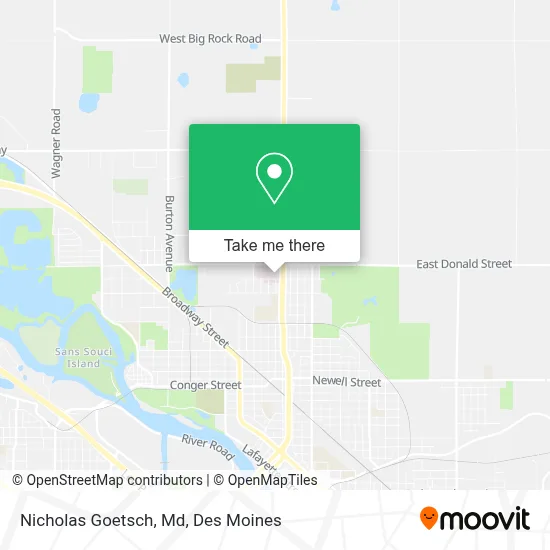 Nicholas Goetsch, Md map