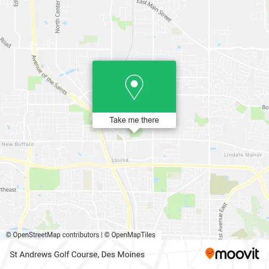 St Andrews Golf Course map