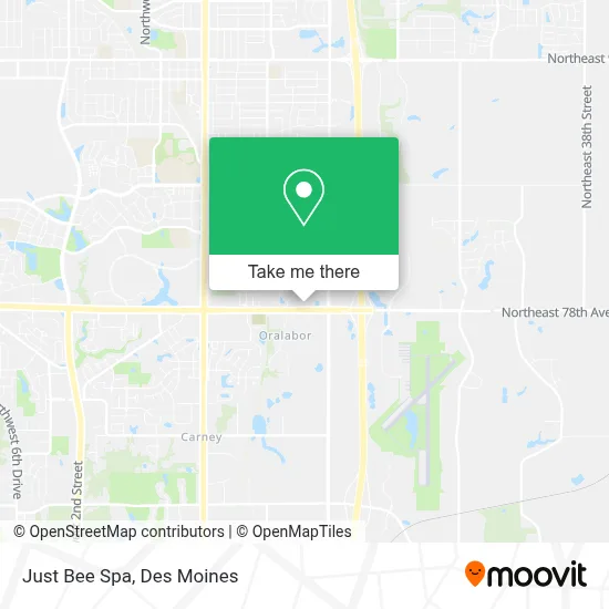 Just Bee Spa map