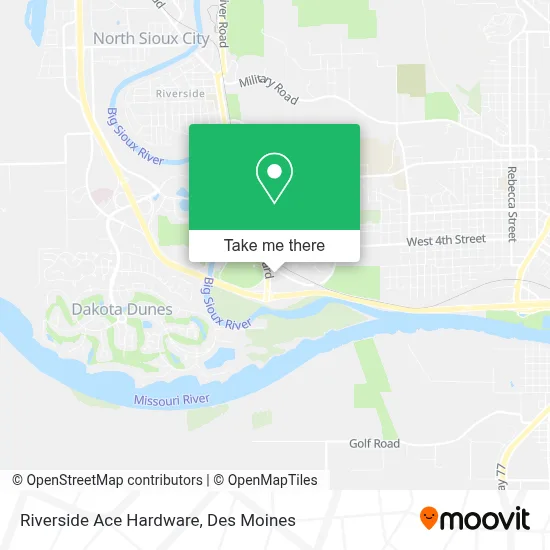 Riverside Ace Hardware map