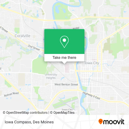 Iowa Compass map