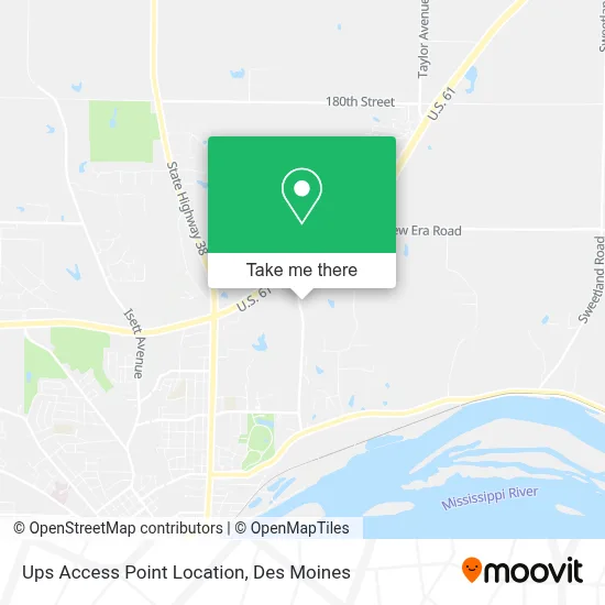 Ups Access Point Location map