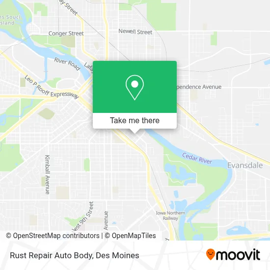 Rust Repair Auto Body map