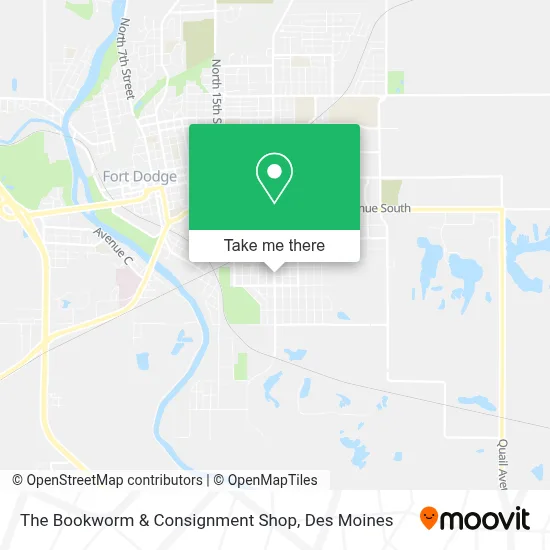 The Bookworm & Consignment Shop map