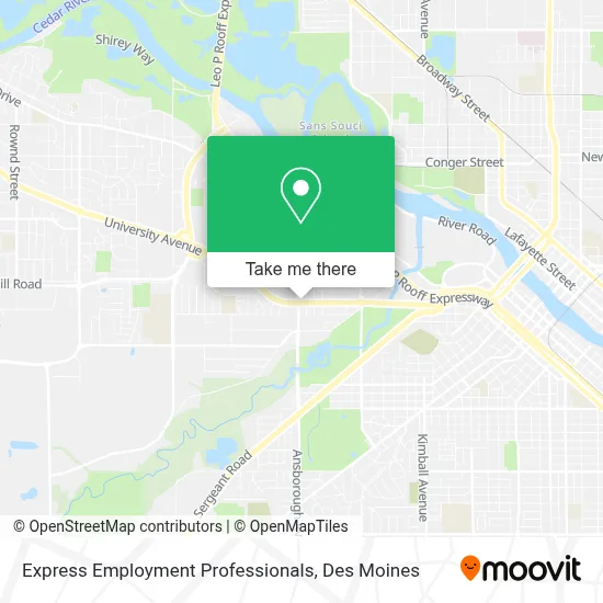 Express Employment Professionals map