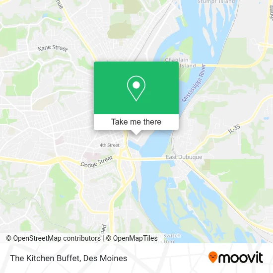 The Kitchen Buffet map