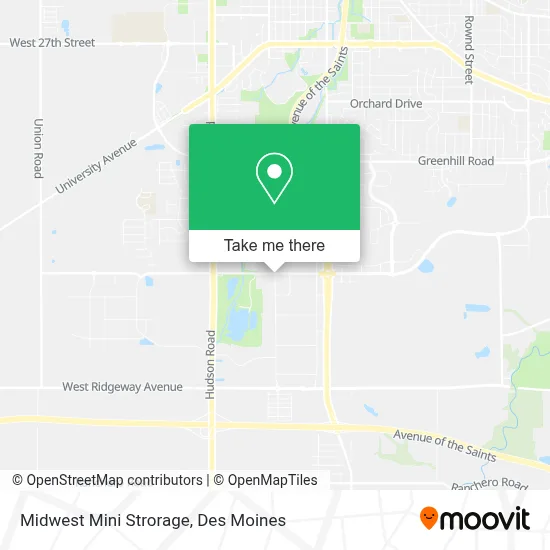 Midwest Mini Strorage map