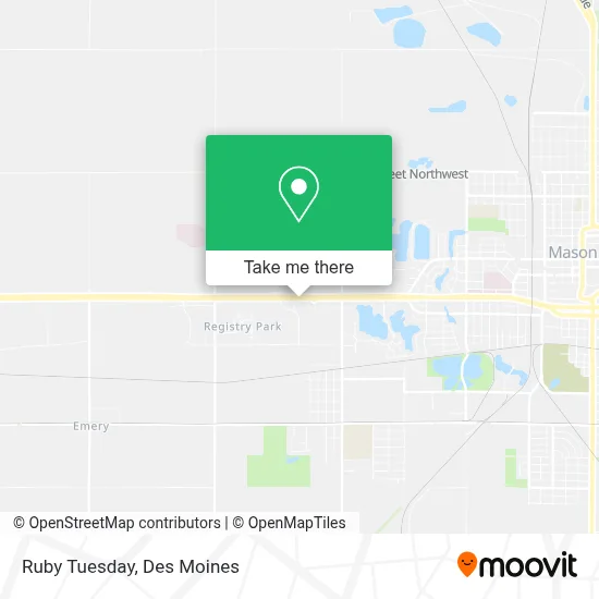 Ruby Tuesday map