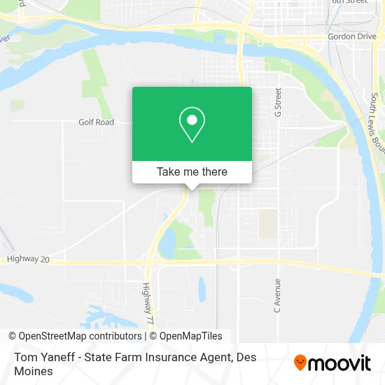 Tom Yaneff - State Farm Insurance Agent map