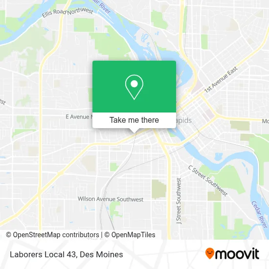 Laborers Local 43 map