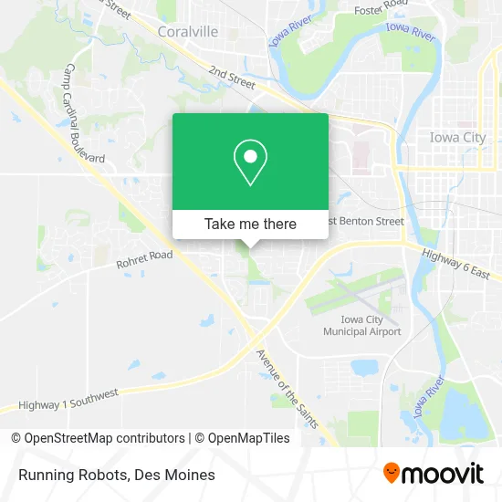 Running Robots map